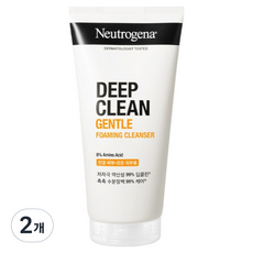 뉴트로지나 딥클린 젠틀 포밍 클렌져, 150g, 2개