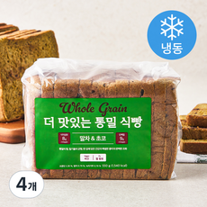 더 맛있는 통밀 식빵 말차초코 (냉동), 550g, 4개