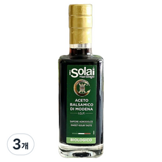 아이솔라이 유기농 발사믹 식초 그린라벨, 250ml, 3개