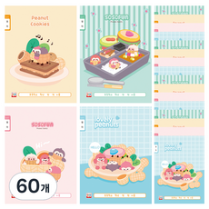 영아트 소소펀 1000 영어 넓은칸 초등노트, 랜덤발송, 60개