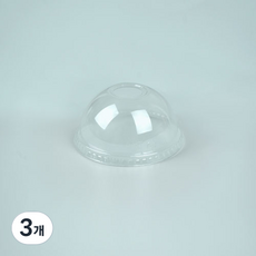 천운패키지 아이스 98파이 컵뚜껑, 3개, 50개입, 돔형