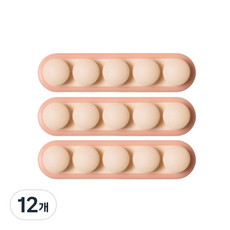 팅올 선정리 와인더 클립, 핑크, 12개