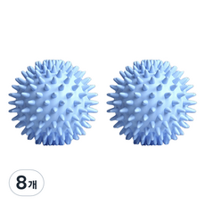 多功能刺蝟按摩球 6cm, 藍色, 8個