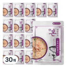 본 고양이 영양간식 죽, 혼합맛(참치/가쓰오부시), 50g, 30개