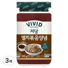 비비드키친 저당 멸치볶음 양념, 250g, 3개