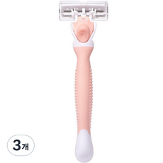 이즈앤플로 깔끔 제모기 트리머 여성용 면도기 핑크, 1개입, 3개