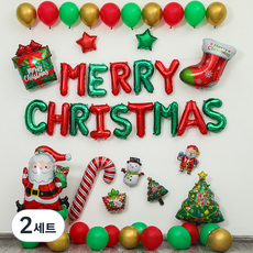 피앤비유니티 크리스마스 풍선세트 모음, 2세트, 14