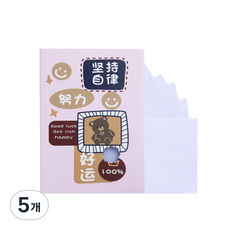 미니맥시 얼굴 유분기 정리 마 기름종이 퍼플, 100개입, 5개