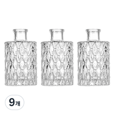 꼬까 디퓨저 유리병, 다이아, 125ml, 9개