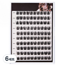 Allwally自助延長睫毛局部睫毛人工睫毛組 TSP2611, 6套, 3(13mm)