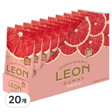 韓國 LEON Vidal 酸味維他命C葡萄柚軟糖, 50g, 20個