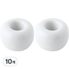 솔브리빙 고급 마카롱 욕실 세라믹 도자기 칫솔꽂이 걸이 거치대, 화이트, 10개