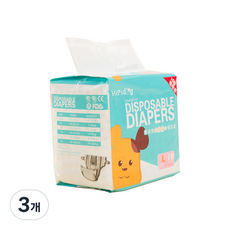 히피독 강아지 팬티형 생리 기저귀, 대형, 10개입, 3개