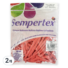 Sempertex 魔術氣球 260S 50入, 熱帶珊瑚色, 2個
