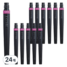 Pentel 飛龍文具 書法彩色毛筆補充蕊 FR-150X, 紫色, 24個