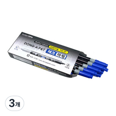 동아 체크마킹 컴퓨터펜 12p, 파랑, 3개