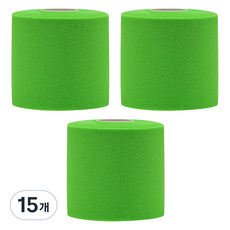 크리다 언더랩 근본 스포츠테이프 7cm x 10m 그린, 15개, 1개입