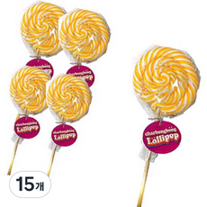 샤르봉봉 롤리팝 바나나맛 막대사탕, 50g, 15개