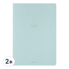 日本 MIDORI 點點彩色筆記本 A5 15275, 藍色, 2本