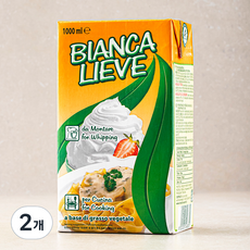 비안카리에베 휘핑크림, 1L, 2개