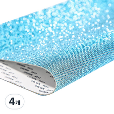 Mandeulhabi 立體珠寶串珠寶石膠帶裝飾貼紙 大號, 4個, 12 藍色