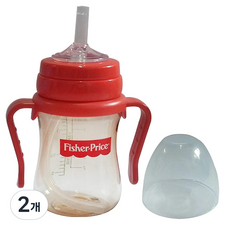 피셔프라이스 PPSU 만능 빨대컵, 레드, 2개, 200ml