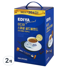 이디야 스페셜 골드블렌드 리치크레마 커피믹스, 11g, 200개입, 2개