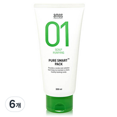 아모스프로페셔널 스칼프케어 퓨어스마트 헤어팩, 300ml, 6개