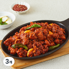 꾸브닝 신선하고 맛있게 매운 한돈 눈꽃오돌뼈, 3개, 400g
