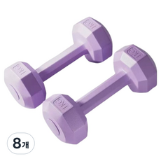 탑피아 여성용 아령 보라색, 8개, 1kg