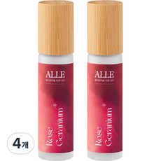 알레 아로마 롤온 로즈 제라늄, 10ml, 4개