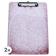 Gold Pang 透明亮粉塑膠文件板夾 A4, 2個, 紅色