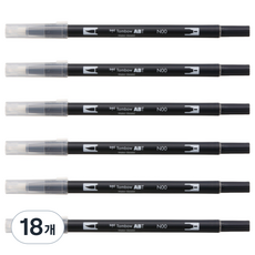 톰보 ABT 듀얼 브러시펜, N00 컬러리스 블렌더, 18개