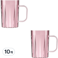 THE ZAKKA 簡約亞克力透明浴室牙刷杯均碼, 10個, 粉色