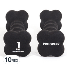 프로스펙스 네오프렌 아령, 1kg, 10개