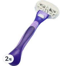 Lagenda 女性用4層刀片除毛刀 紫色, 2個, 1入