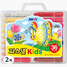 AMOS 阿摩司 Fasnet蠟筆, 36色, 2個