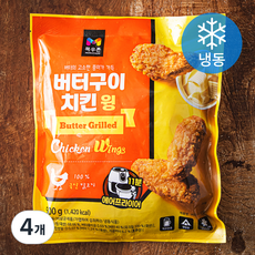 목우촌 버터구이 치킨 윙 (냉동), 500g, 4개