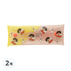 인디고 자문자답일상필통 투명펜케이스, 4 볼링핀, 2개