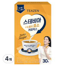 TEAZEN 茶禪 甜菊糙米酵素即溶咖啡, 4個, 10.4g, 30入