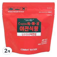 참미푸드 육해공 야전식량 즉석 얼큰짬뽕라면밥, 105g, 2개