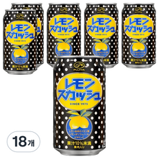 후지야 레몬 스쿼시, 350ml, 18개