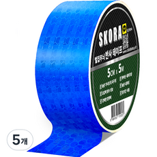 SKORA 夜光警示膠帶, 5捲, 藍色