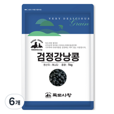 독도사랑 검정강낭콩, 1kg, 6개
