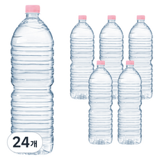 CRYSTAL 무라벨 생수, 2L, 24개