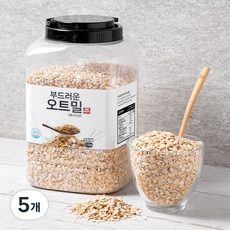 부드러운 오트밀, 2.5kg, 5개