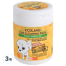 柔軟Eco Land寵物潔耳墊 40p, 3個