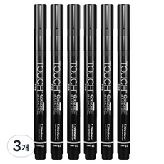 터치 오펙 불투명 과슈 마카 파인 GREY 6p, 3개, 1색