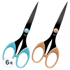 Dada 鈦塗層不鏽鋼辦公用剪刀 161mm, 6個, 隨機出貨