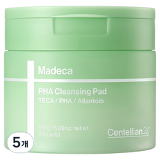 센텔리안24 마데카 PHA 클렌징 패드, 60매입, 5개
